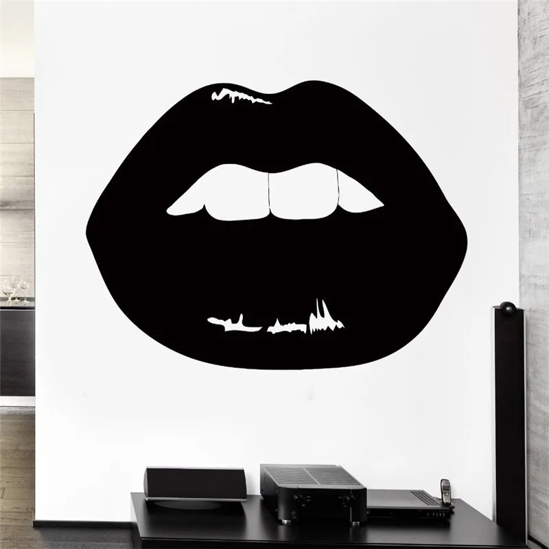 Removable Wall Decal Lips Hot Sexy Girl Big Lip Wall Sticker Fashion