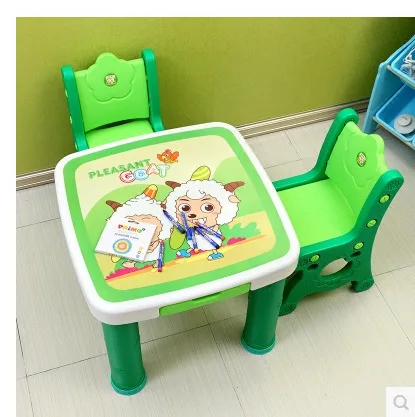 Детские мебельные гарнитуры комплект детской мебели пластиковый детский стол и стул набор стула для учебы Набор стульев chaise enfant mesa comedor