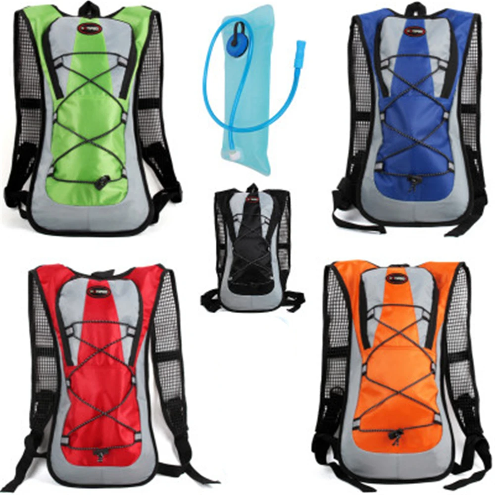 

Water Bag Tank Backpack Hiking Motorcross Riding Backpack with 2L Water Bag Hydration Bladder Camelback