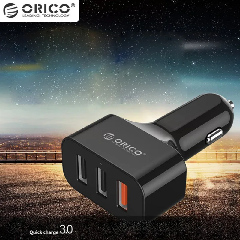 Car Charger Usb Hub Quick Charger Cigarette Lighter 3 Port USB Splitter