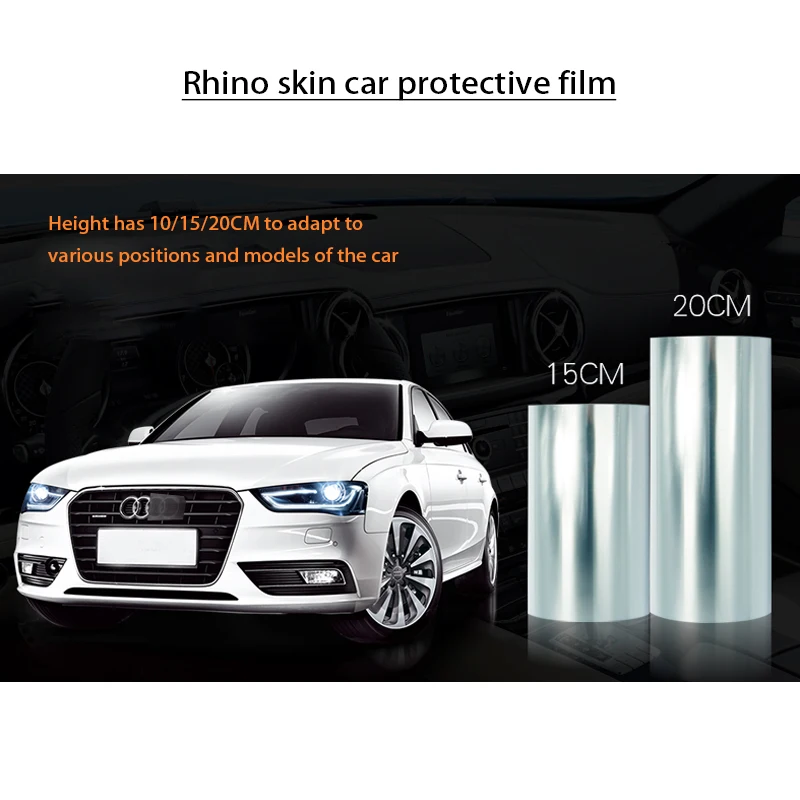 BACKAR Universal Rhino Skin Car Protective Film Anti Scratch Clear Transparence Stickers For Renault Subaru Ford Fiat Chevrolet BACKAR Universal Rhino Skin Car Protective Film Anti Scratch Clear Transparence Stickers For Renault Subaru Ford Fiat Chevrolet