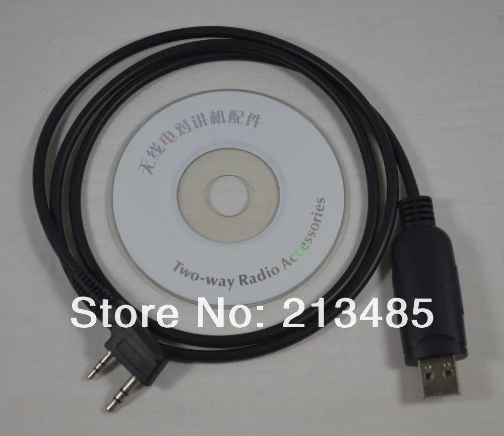 USB Кабель для программирования с CD программным обеспечением для Kenwood/Baofeng/WOUXUN/PUXING/Linton UV-5R Walkie Talkie