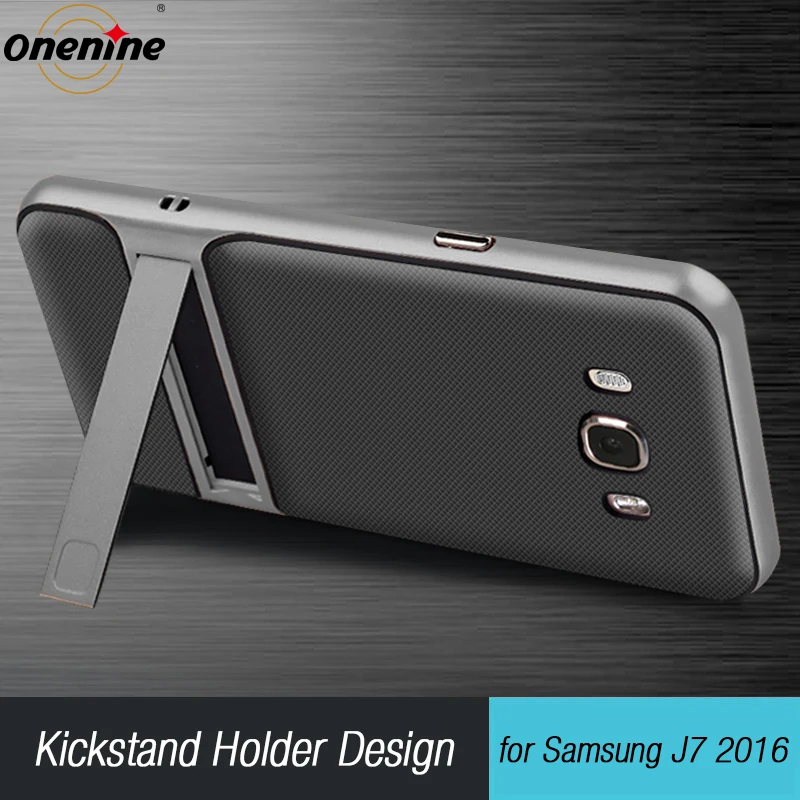 3D Kickstand المحمول حقيبة لهاتف سامسونج غالاكسي J7 2016 غطاء سيليكون 5.5 \