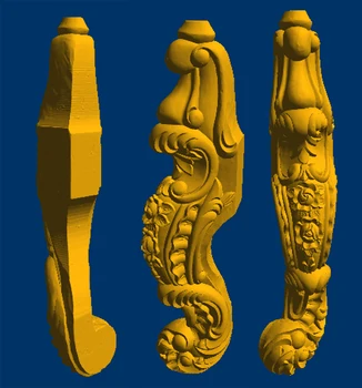 

3D STL model for CNC Router mill relief furniture table chair bed legs and part 135