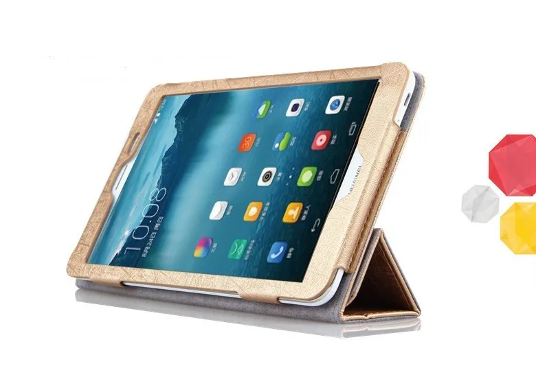 

For Huawei Honor T1-823L S8-701u Tablet Cover PU Leather Folding Case for Huawei Mediapad T1 8.0 Pro 4G T1-823L Tablet Shell+pen