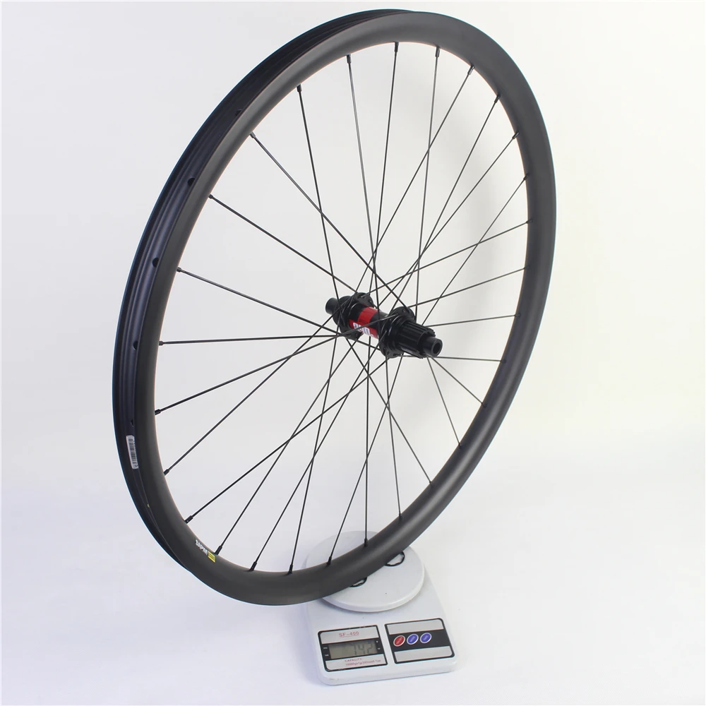 Winowsports J-bent carbon mtb asymmetric wheel 29er XC mountain bike micro spline 12s carbon 29 inch hand build wheel