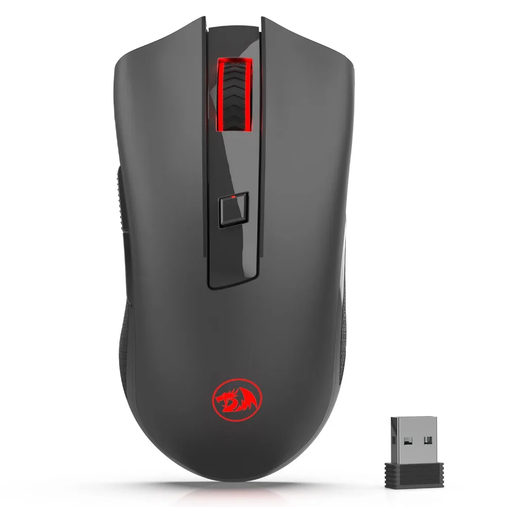 

Redragon M652 2.4G Optical Wireless Mouse with USB Receiver Protable Gaming Mice 5 Adjustable DPI Levels 6 Buttons lol dota2 CS