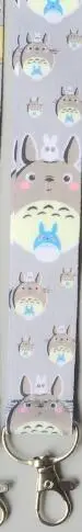 1 шт. 13 дизайн мультфильм аниме Мой сосед Тоторо ремешок для ключей держатель для ID карт шейный ремень с брелоком подарки вечерние сувениры - Цвет: D