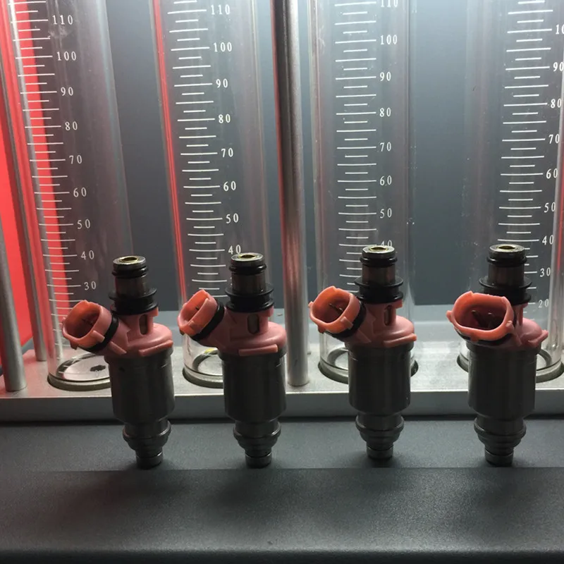 

test video enclosed set of 8 japanese pink 23250-74080 Fuel Injector For Toyota Land Cruiser 4.5L V8 Lexus LX450 4.5L V6