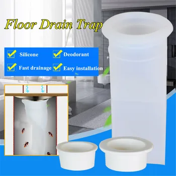 

White Silicone Shower Floor Water Drain Bathroom Odor-proof Pipe Sewer Core Deodorant Strainer Kitchen Sink Drain Accessories
