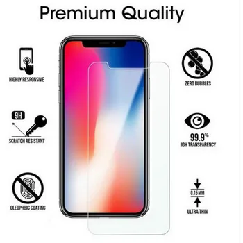 

Tempered glass For iPhone XSMax X 7 8 6 6S Plus 5 5S 4S 9H Screen protector Flim Cover guard glass for iPhone X XS Max XR