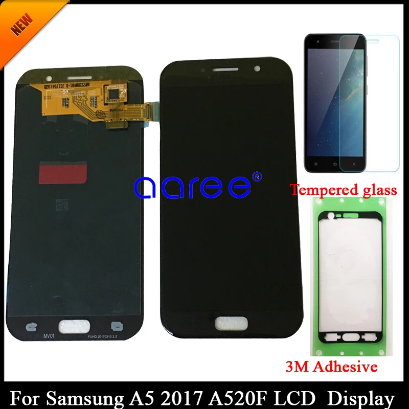 

100% tested Super AMOLED For Samsung A5 2017 A520 LCD Display For Samsung A520 Display LCD Screen Touch Digitizer Assembly