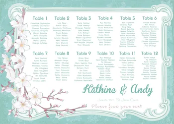 

The unique printable wedding seating plan digital file provided only can be birthday or christams party sakura