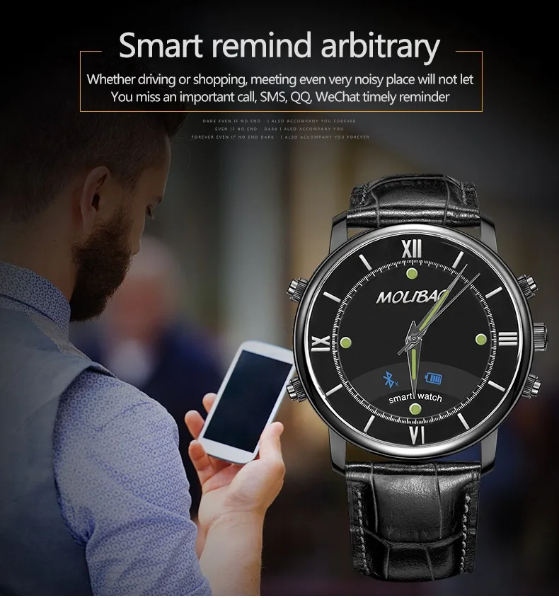 K18 Smart Watch A7 Bluetooth 4 0 Waterproof Health Monitor Noctilucent Men Business font b Smartwatch