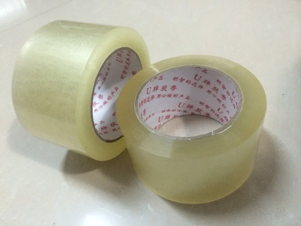 Высокая-конец 60 мм wideclear прозрачный Важная упаковка клей упаковки уплотнения Клейкие ленты(широк: 60 мм* 15 мм толщина