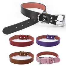 Fashion Smooth Fine Cowhide Dog Collar Thick Leather Dog Collar Puppy Cat Dog Neck Necklace Pet Supplies for Laser Engraving