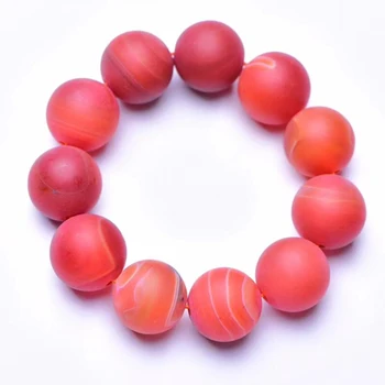

Dropshipping JoursNeige Scrub Red Natural Crystal Bracelet 18mm Bead Crystal Bracelet for Women Men Wrist Bracelet Stone Jewelry