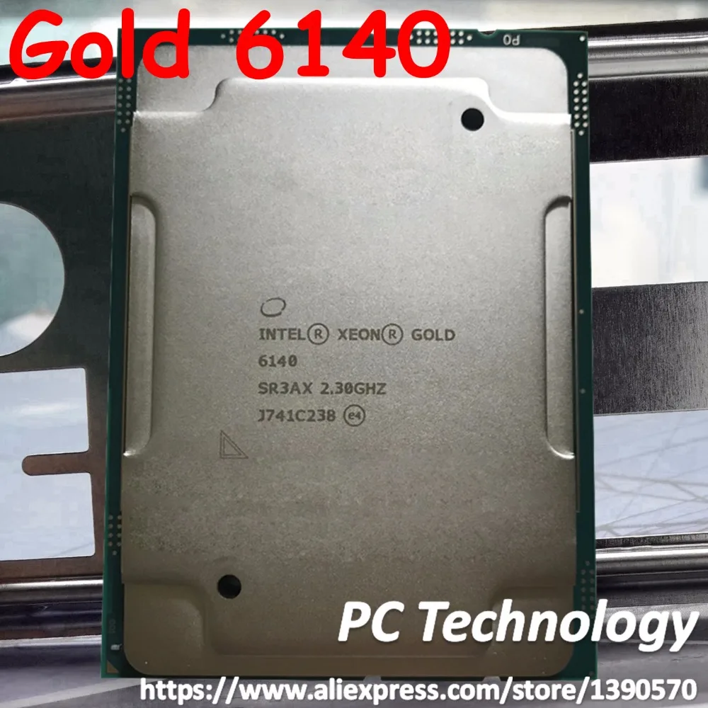 Процессор Intel Xeon Gold 6140 SR3AX Gold6140 24,75 M cache 2,30 GHz 18 ядер 140W LGA3647 cpu