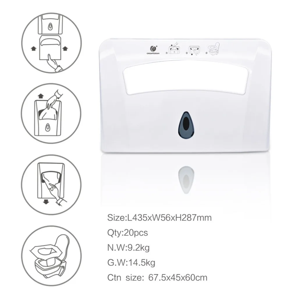 1/2 подставка для унитаза, держатель для бумаги, настенный пластиковый чехол для унитаза, диспенсер для гостиничной ванной, диспенсер для салфеток