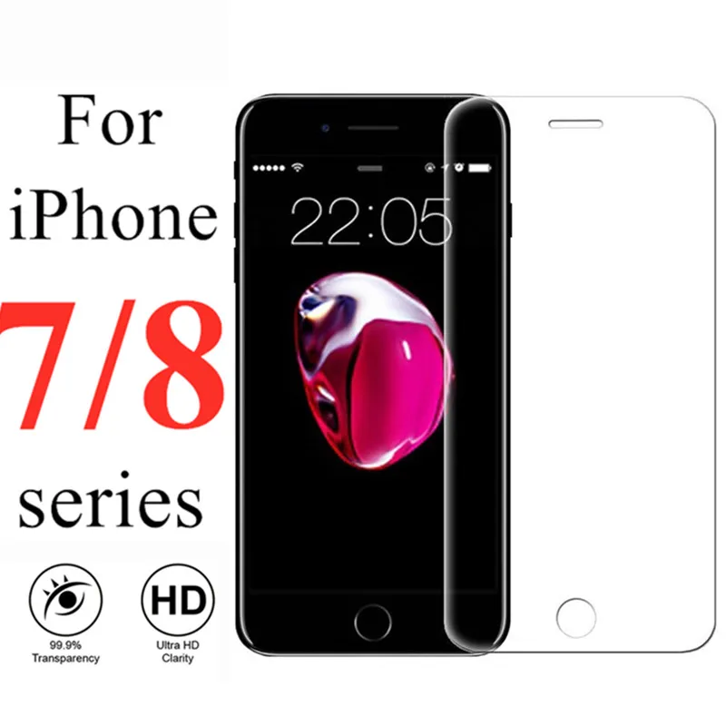 Защитное стекло для iphone plus 7 aiphone airphone 8 8plus экрана Передняя пленка кререн