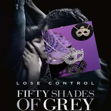 ファッションジュエリーフォックスマスクペンダントネックレス50フィフティシェードグレーのコスプレアクセサリー女性チョーカーネックレ(China)