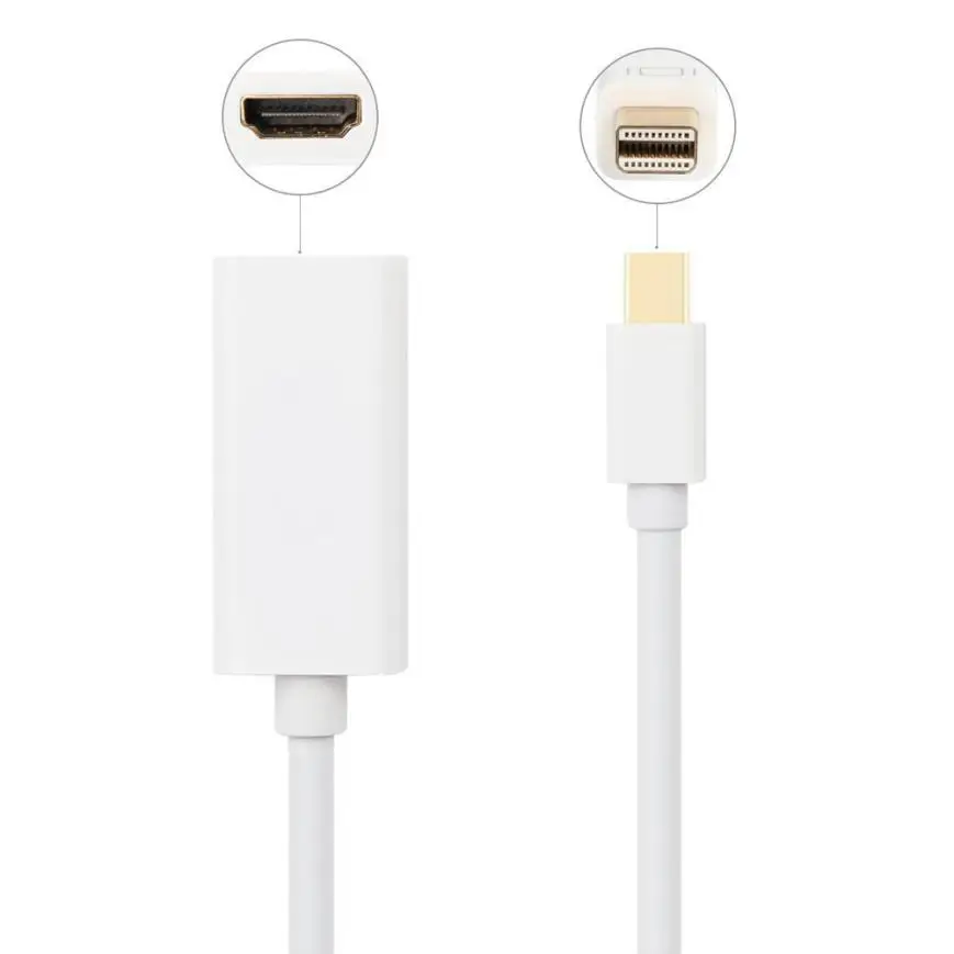 NewMini DisplayPort-HDMI Кабель-адаптер высокого качества конвертер для Macbook Pro Air usb кабель-удлинитель mini usb кабель