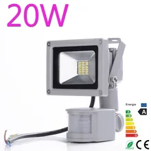 Waterproof High Power 20w 900LM Cool/Warm White SMD Led Lamp Floodlight Led Sensor Flood Light Garden Outdoor Lighting 85V-265V
