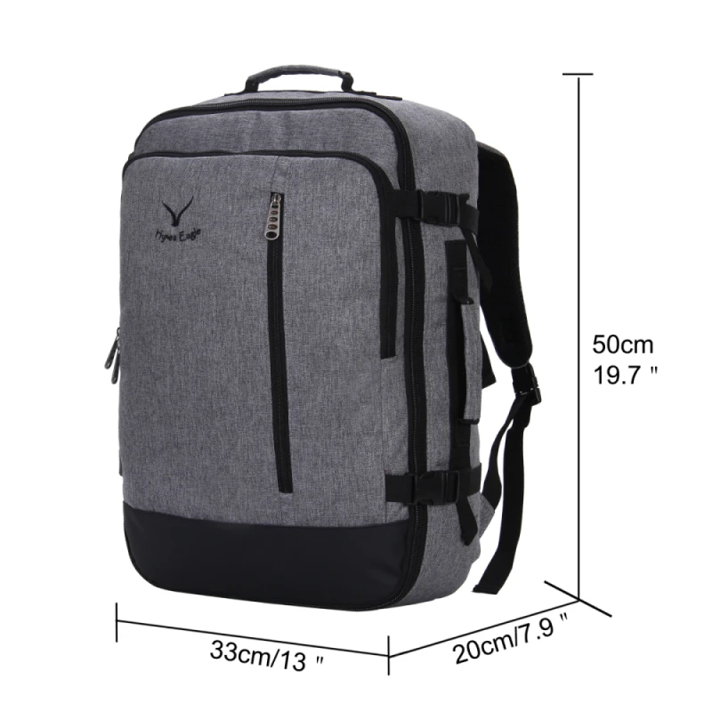 Hynes Eagle, водонепроницаемый рюкзак, 38л, одобренный полетом, рюкзак для переноски, винтажный серый Рюкзак Для Путешествий, повседневный рюкзак