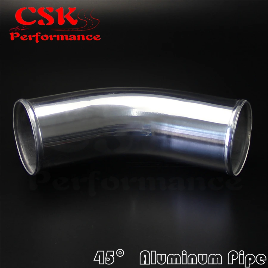 

45 Degree 89mm 3.5" inch Aluminum Intercooler Intake Pipe Piping Tube hose