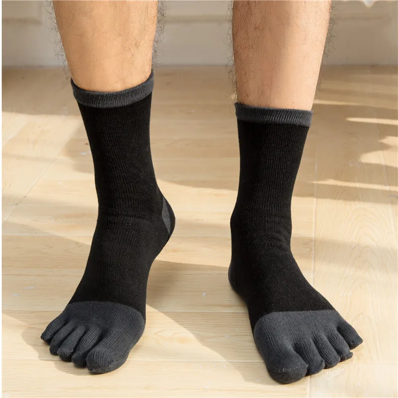 3 пары хлопковые мужские носки с пятью пальцами мужские 5 пальцы рук и ног носки с лого команды сандалии трубчатые носки