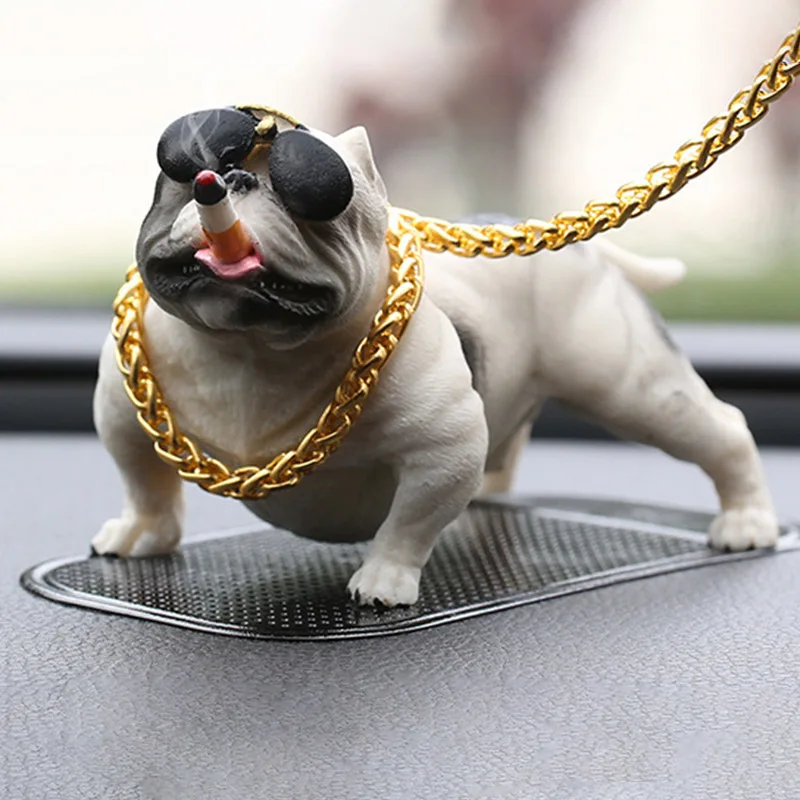 Car Dog Decor Interior Simulation Bully Doll Accessories Ornaments F-Best | Автомобили и мотоциклы
