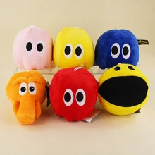 6 Styles Kawaii Pixels Plush Toys Doll Q Bert Pacman Ghost Moive Soft Stuffed Animal Doll