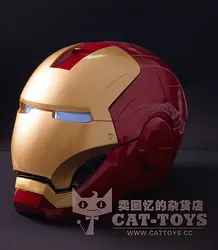1:1 весы Новый коробку Железный человек Шлем носимых с подсветкой Best Edition Высокое качество пластик маска