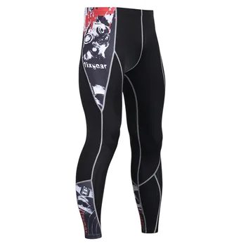 

Men Pants 2019 New Compression Pants Brand Clothing Base Layer Tights Exercise Fitness Long Leggings Trousers Leisure Pants Man