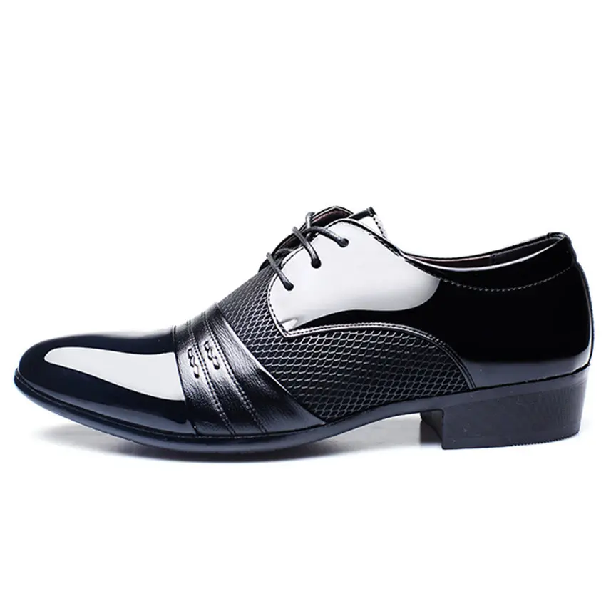ZXQ Мужские модельные туфли размера плюс 38-48, мужские туфли в деловом стиле на плоской подошве, черные, коричневые дышащие низкие мужские официальные офисные туфли