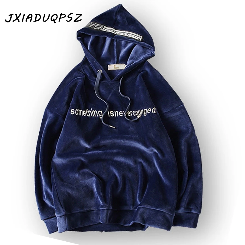 

New Autumn Winter Solid Letter Fashion Trend of hip hop mens kanye west Streetwear Hoodies Men pullover Sweatshirts 5XL