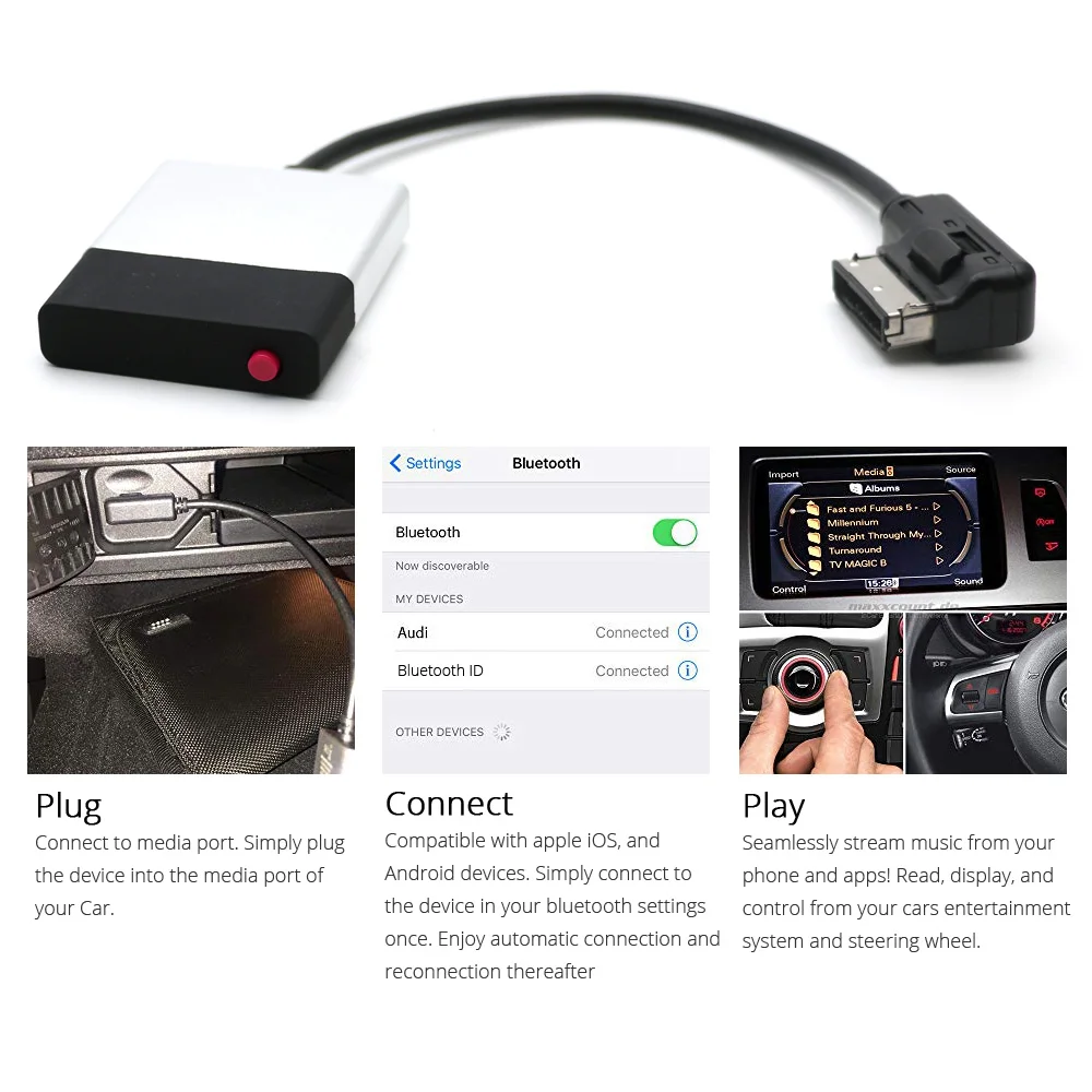 Bluetooth автомобильный комплект для VW MDI музыкальный приемник Airdual модуль Mercedes Benz MMI