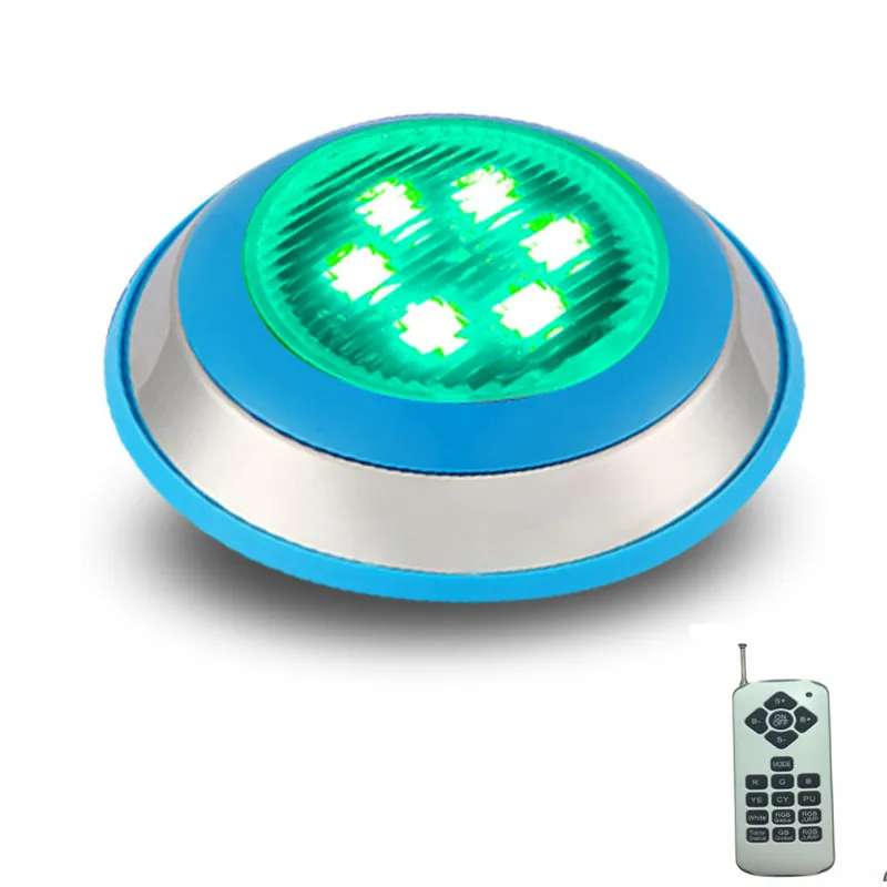 

Surface Pool LED 12V Underwater Light RGB Swimming Lamp IP68 Water proof Stainless Steel 36W 45W 54W Fountain Lighting Spotlight