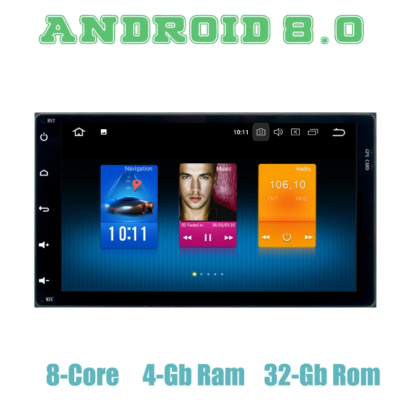

Octa core px5 Android 8.0 car GPS radio player for Toyota corolla Auris Fortuner 2017 with 4G RAM wifi 4g usb auto Multimedia