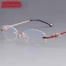 Роскошная оправа для очков, стразы, для женщин, прозрачные линзы, анти-синий луч, модные очки без оправы, женские, антибликовые