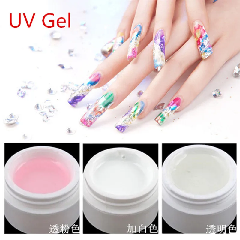 

Professional Acrylic Akryl Powder For Nail Crystal Nail Art False Nail Tips Builder Transparent Powder Manicure Pink White Clear