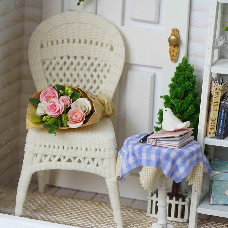 DIY деревянный дом Miniaturas с мебелью Миниатюрный Дом Кукольный домик игрушки для