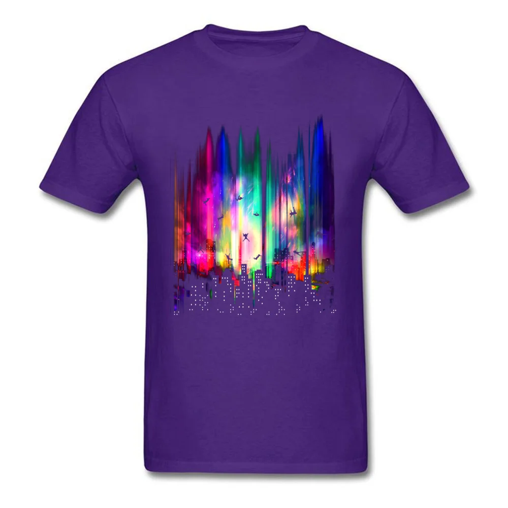 Feel Without Gravity Cotton Fabric Tops & Tees for Men Normal Tshirts Customized Designer Round Collar T-shirts Short Sleeve Feel Without Gravity purple