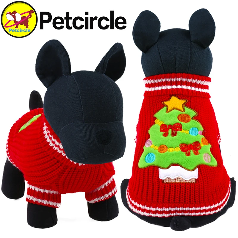 Buy petcircle new christmas tree Knitting Dog Sweater