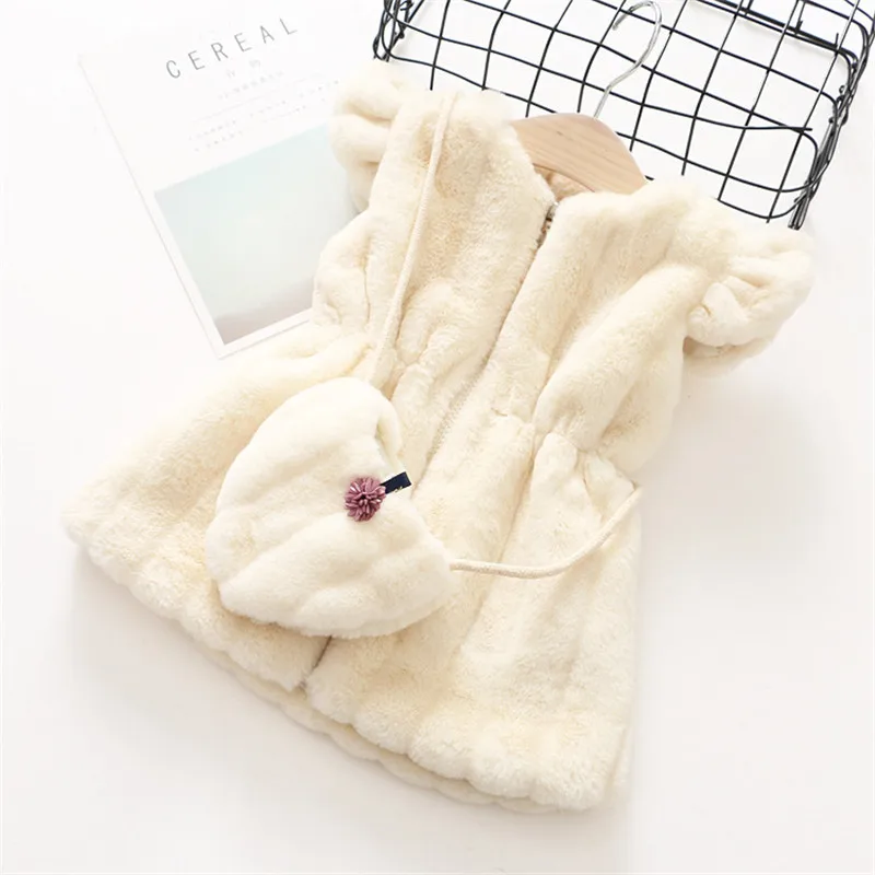 Jaqueta do Bebê Cabolsa da Menina Colete com Bolsa Roupas da Menina Anos Primavera Outono Moda Sólida Quente Criança Crianças Outerwear 0-5 2020