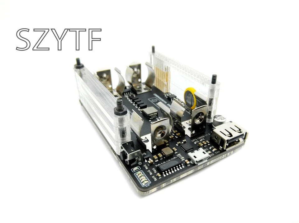 

Raspberry pi 2 pi 3 B + UPS power extension board with RTC, measurement, 5V output, serial port function 5V 3A+USB data cable