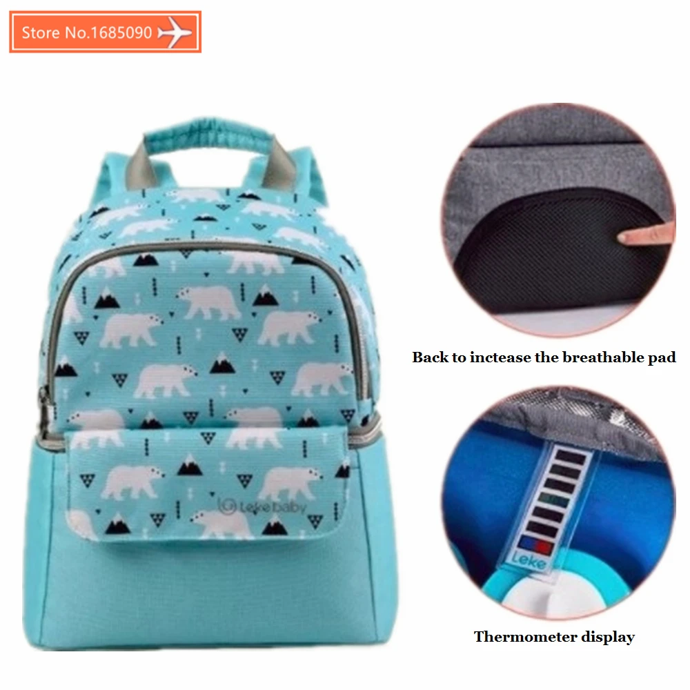 

lekebaby Breast Milk Storage infant Baby Bottle Insulated mummy maternity changing diaper Nappy bag Backpack For Mom Organizer