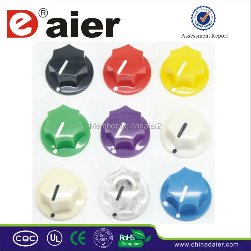 

MF-B00 Plastic Fluted 'MXR' Style Colorful Pointer Knob Plastic Knobs Potentiometer