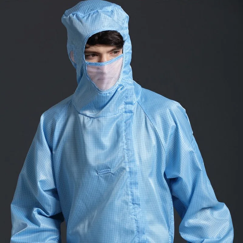 Антистатические комбинезоны пыленепроницаемые с капюшоном Cleanroom Gar мужчины ts краска рабочая одежда чистая одежда мужчины женщины защитный комбинезон