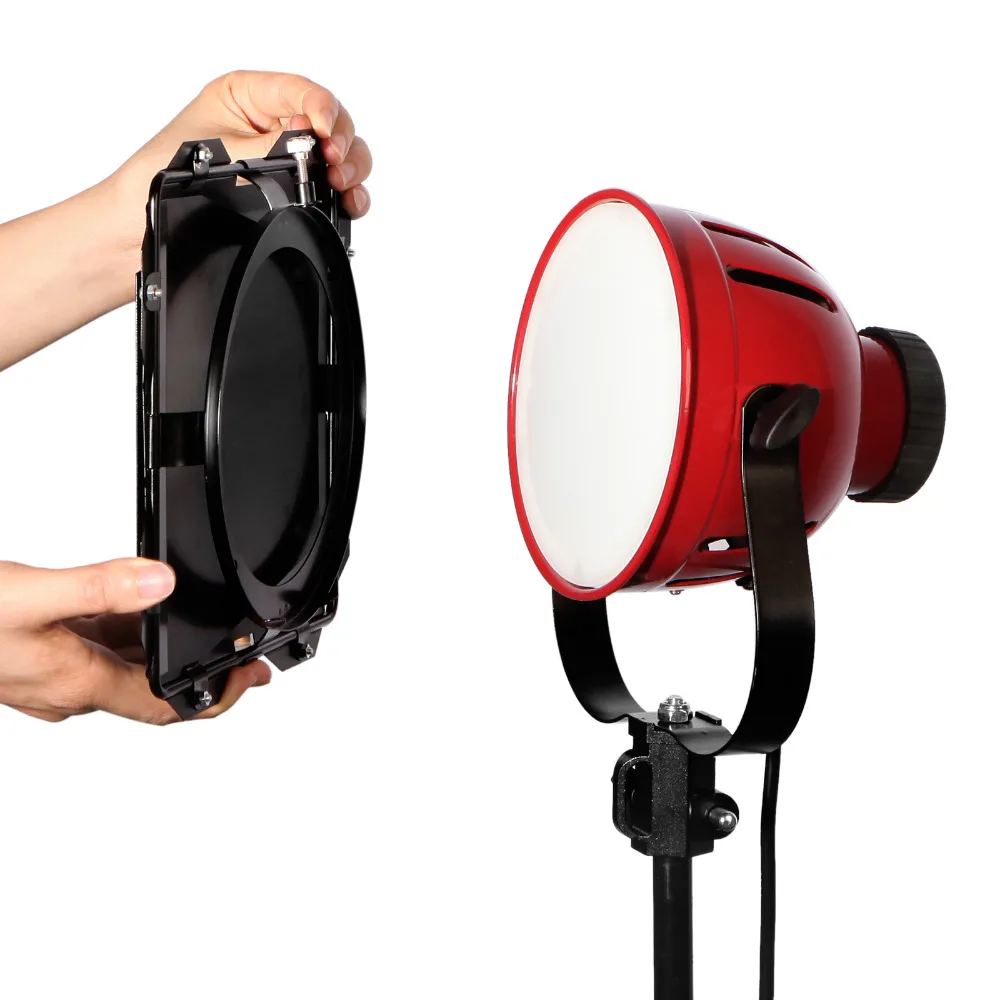 50W 5500K Red Head Light Dimmable Continuous Compact Studio Photographic Lighting Lamp Head For Studio Camera Photo video Equipment (9)